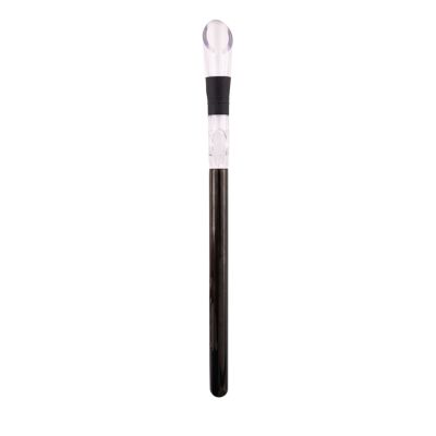 Bastone refrigerante per vino in acciaio inossidabile/acrilico nero metallizzato31.5 cm