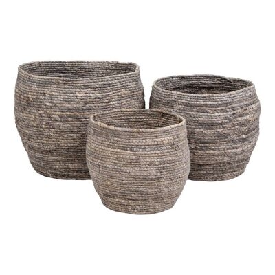 Tivoli Baskets - Round baskets in grey