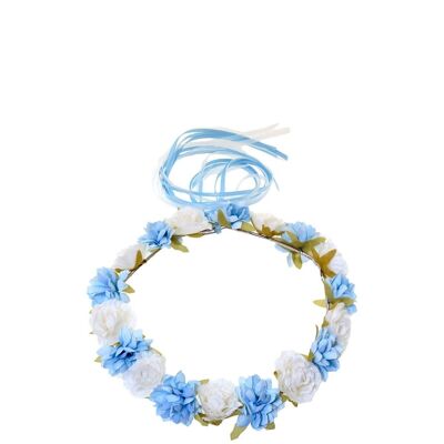 Corona di fiori azzurri Sandra
