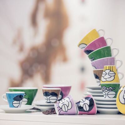 CUP AND SAUCER 170 CC (6 ASSORTED)