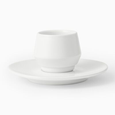 CUP AND SAUCER 70 CC WHITE MANIKO