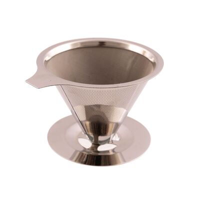 Reusable 18/8 stainless steel coffee filter - 2/4 cups