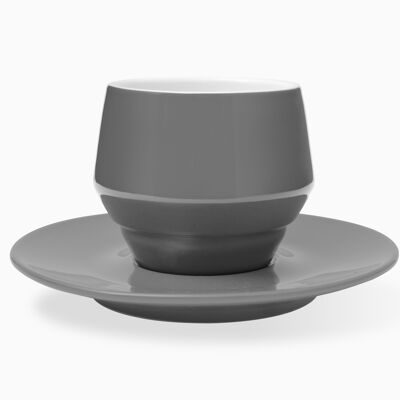CUP AND SAUCER 205 CC GRAY MANIKO