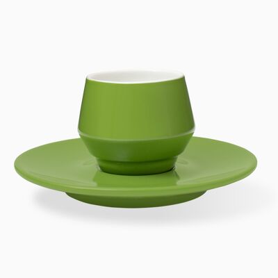 CUP AND SAUCER 70 CC GREEN MANIKO
