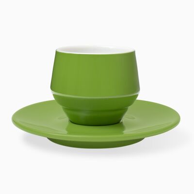 CUP AND SAUCER 120 CC GREEN MANIKO