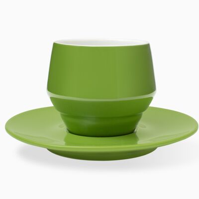 CUP AND SAUCER 205 CC GREEN MANIKO