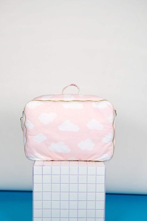 Valise - Nuage rose