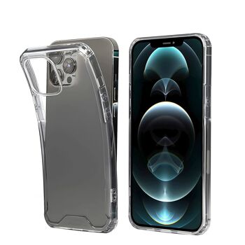 Coque Anti-Choc DAM Transparent Armor avec Bords Renforcés pour iPhone 12 / 12 Pro 7,43x1,02x14,95 Cm. Couleur transparente 1