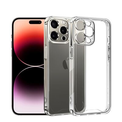 Coque Anti-Choc DAM Transparent Armor avec Bords Renforcés et Protection Caméra pour iPhone 14 Pro Max 8,04x1,06x16,35 Cm. Couleur transparente