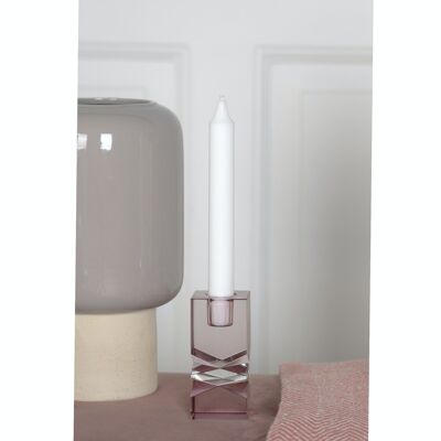 Mira Candle Holder - rose