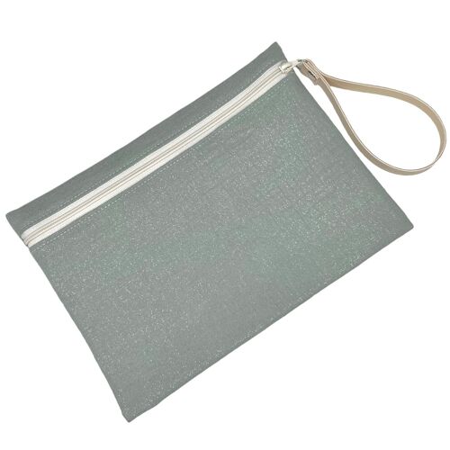 Pochette L, Scintillant céladon