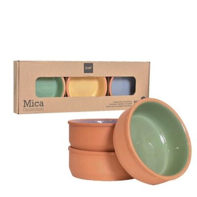 COK MICA CASSEROLE 12X4 CM SET A 3