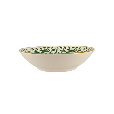Heracled soup plate 20cm in green decor stoneware