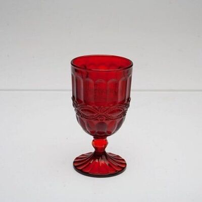 WATER WINE GLASS 270 CC RED