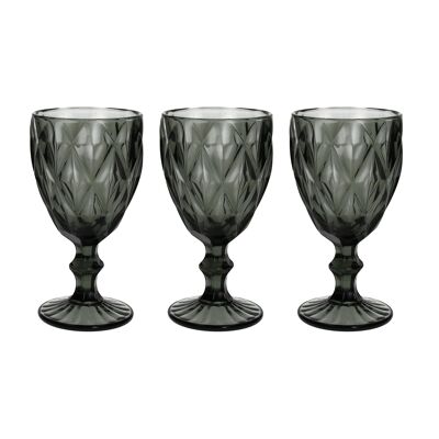 WATER/WINE GLASS 320 CC ROMBUS