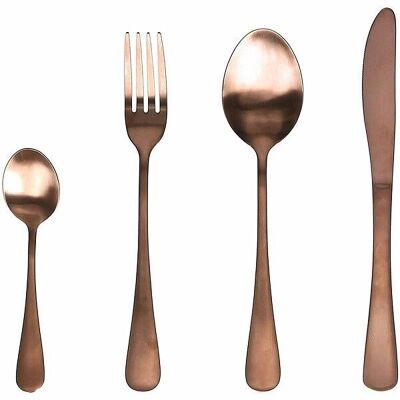 CUTLERY ROSE GOLD 24 PIECES