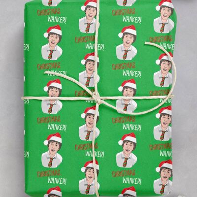 Emballage cadeau de Noël – Christmas Wanker **Pack de 2 feuilles pliées** par Brainbox Candy