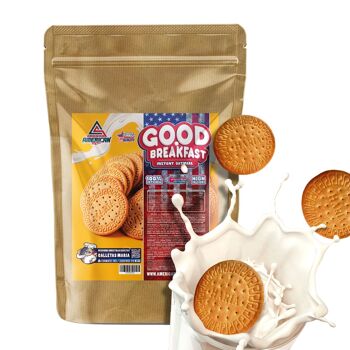 AS Supplément américain | Farine d'avoine entière | Bon petit déjeuner | 1 kg | Maria Biscuit | Aide à développer la masse musculaire | Source de fibres et de protéines | Idéal pour les desserts 1