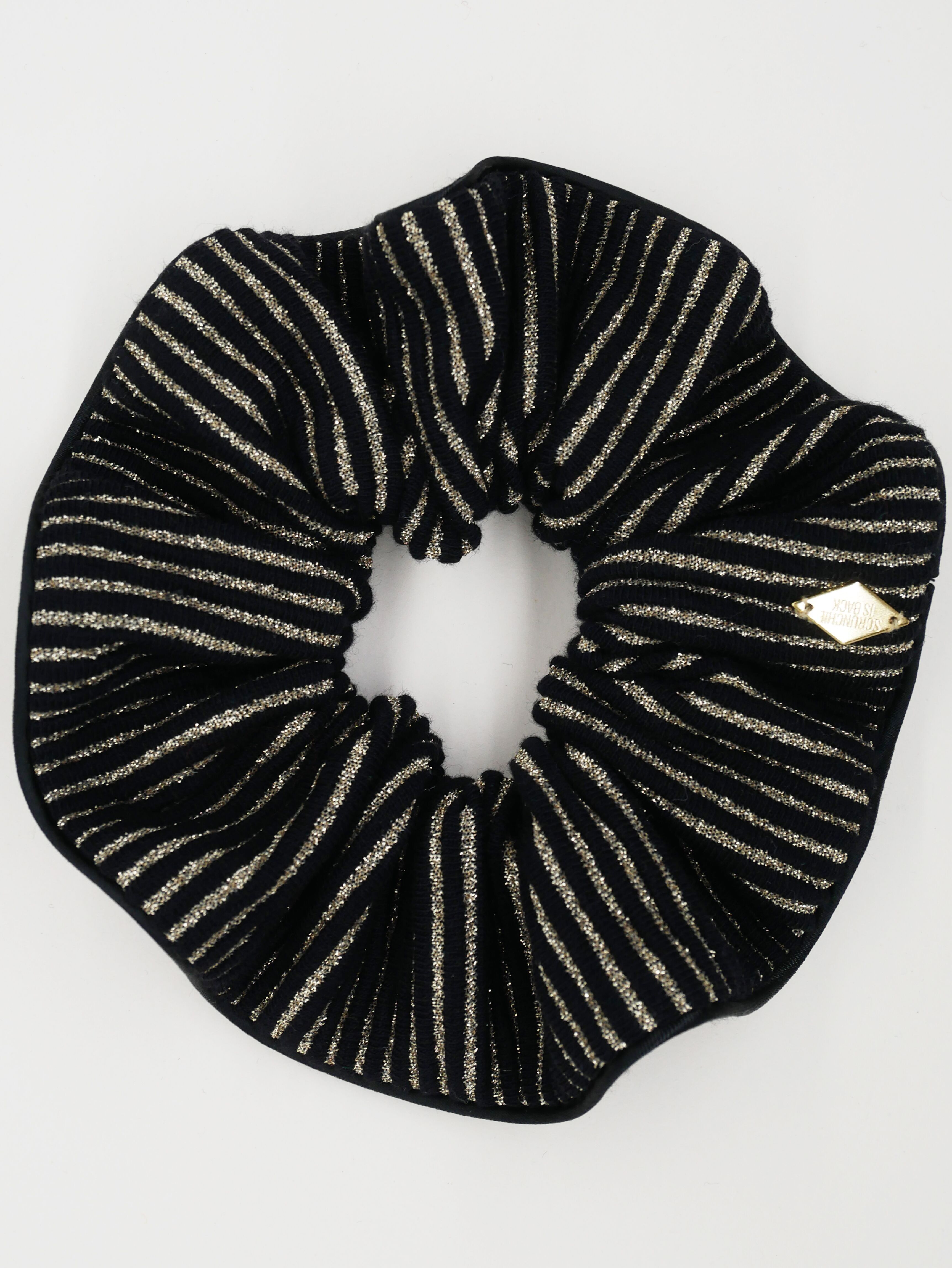 Elastico per capelli nero e oro - Agatha