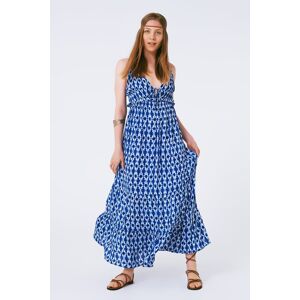 Robe maxi à bretelles imprimée Boho