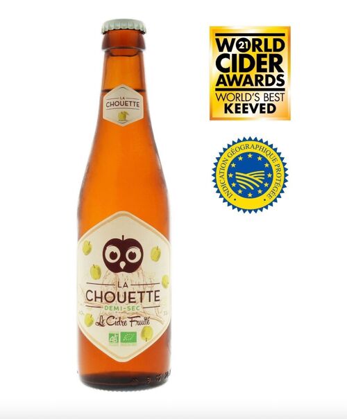 Cidre La Chouette Fruitée Bio 33cl