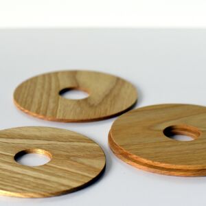 IS-coasters, set de dessous de verre en bois de bettisatti srl