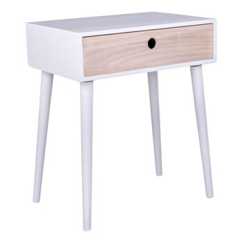 Table de chevet Parme - blanc 1