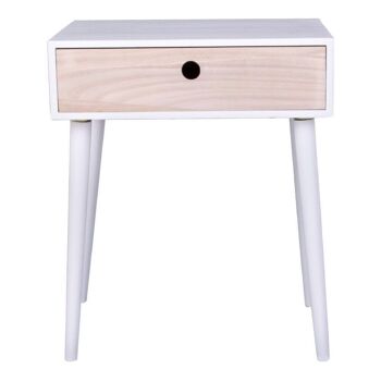 Table de chevet Parme - blanc 2