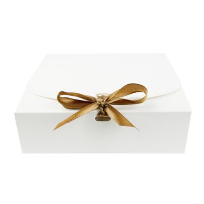 Square White Boxes With Different Colour Bow