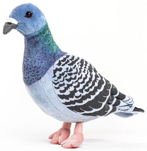 Taube blau - 20 cm (Höhe) - Keywords: Vogel, Plüsch, Plüschtier, Stofftier, Kuscheltier