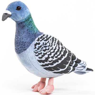 Colombe bleue - 20 cm (hauteur) - Mots clés : oiseau, peluche, peluche, peluche, doudou