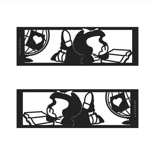 marcapáginas troquelado con laser - Mafalda