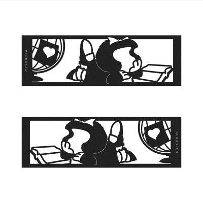 Lasergeschnittenes Lesezeichen - Mafalda