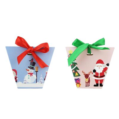 Set Of 12 Christmas Candy Boxes 2 Designs 6 Pcs Each