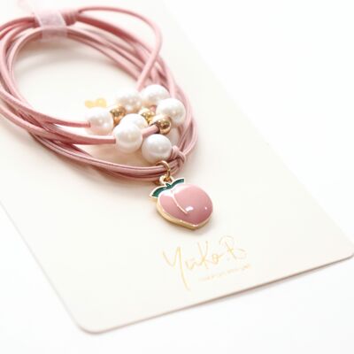 Elastic / bracelet Peach & cream