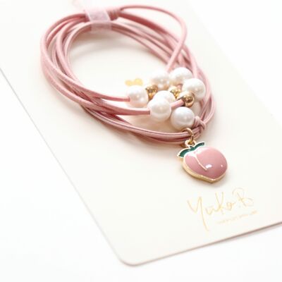 Elastic / bracelet Peach & cream