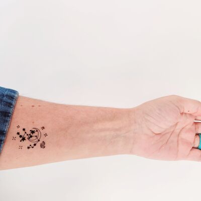 Sagittarius constellation temporary tattoo (4 sets)