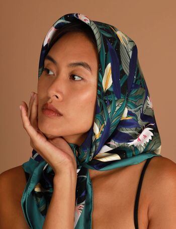 Foulards Foulard jardin nocturne - grand 5