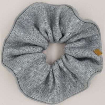 Gray knit scrunchie - Tamara
