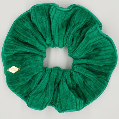 Green corduroy scrunchie - Marie