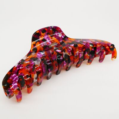 Pince Margaux - Noir, violet et orange 12 cm