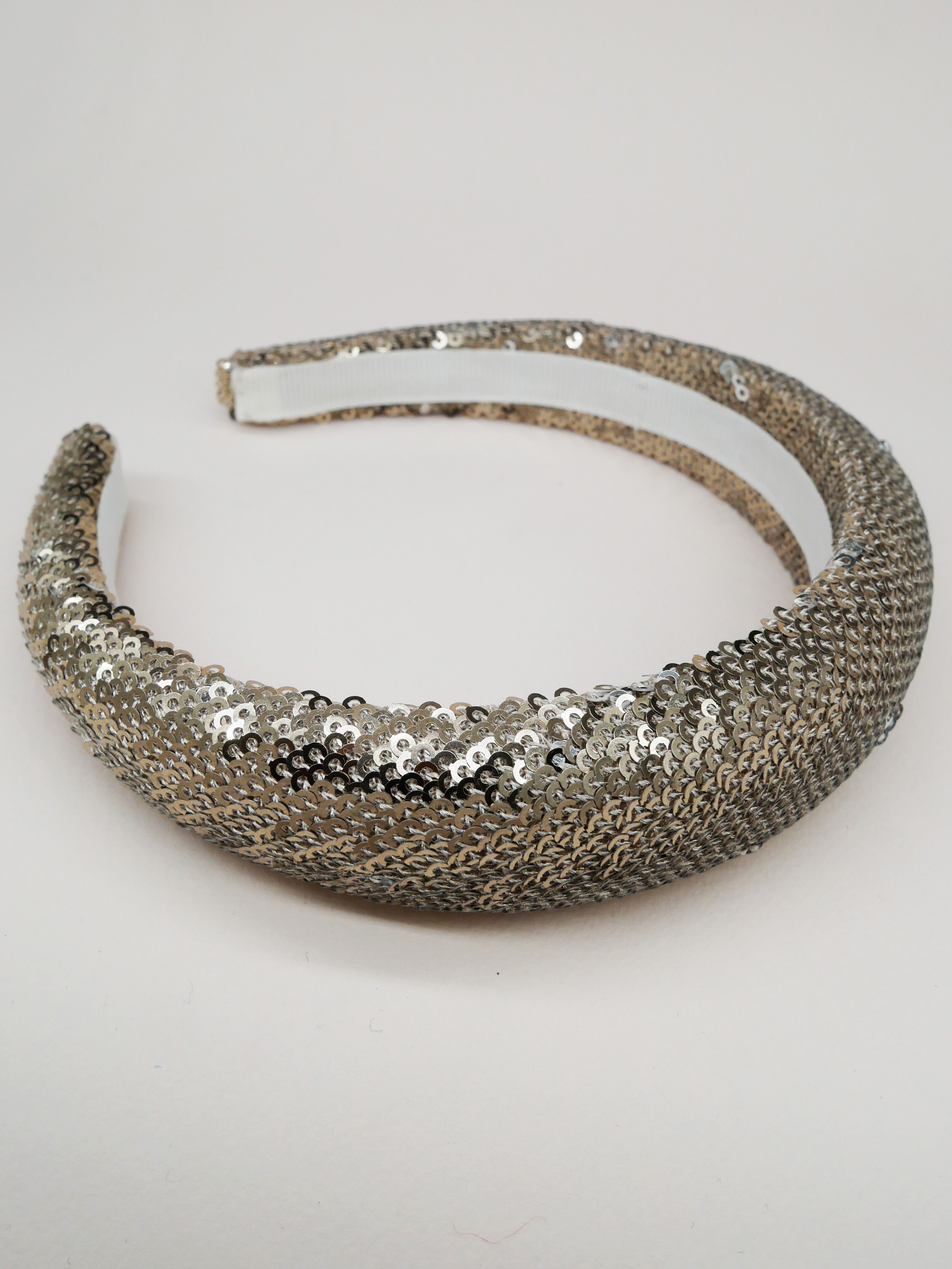 Cerchietto con paillettes dorate - Mila