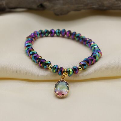 Pulsera Svenska violeta metalizado