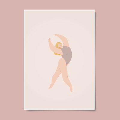 Ballerina Dancer Girl Kids Wall Art (Rubio)