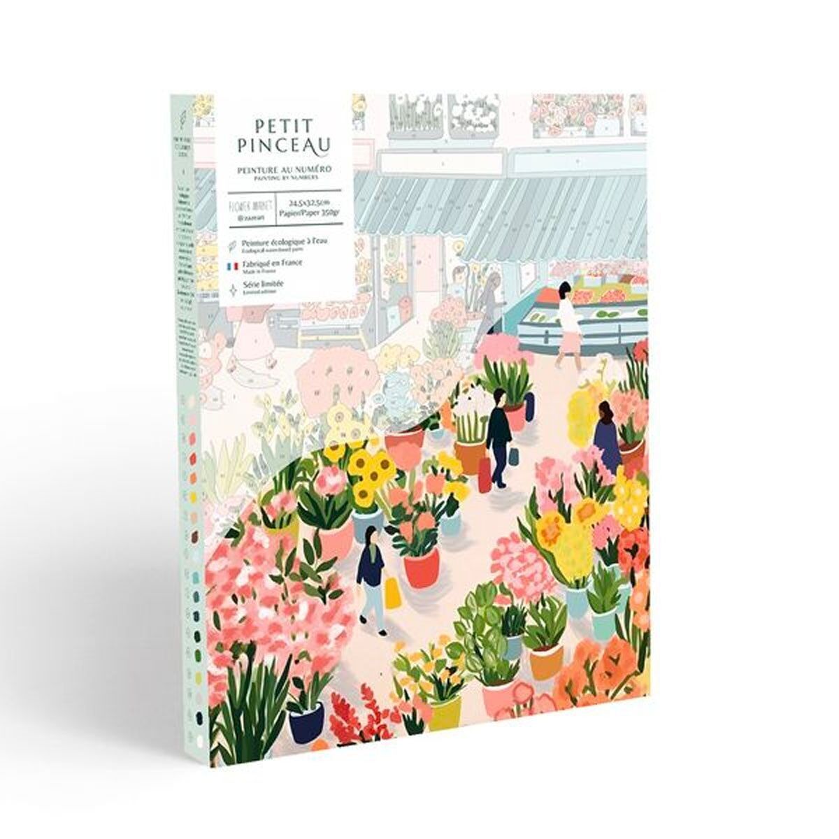 Malen-nach-Zahlen-Kasten - Blumenmarkt von Zaze Art