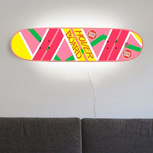 Lampara de pared con diseño Hoverboard.