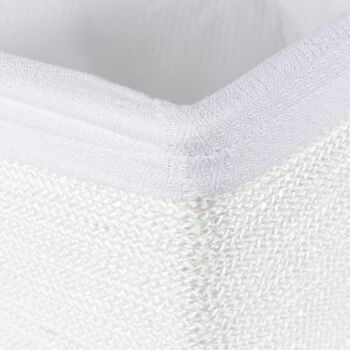 Panier conique , en corde de polyester , intérieur toile de coton 37/30x28/20xH.22,5 , RAN11598 5