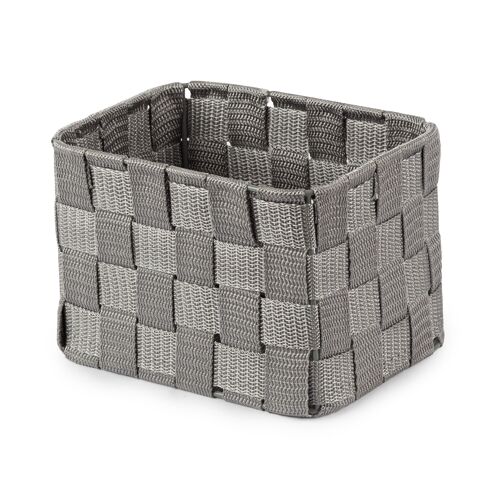 Compactor Stockage Stan, Panier organisateur de rangement , Cadre en Métal, 19 x 14 x 13 cm, Gris, RAN6882