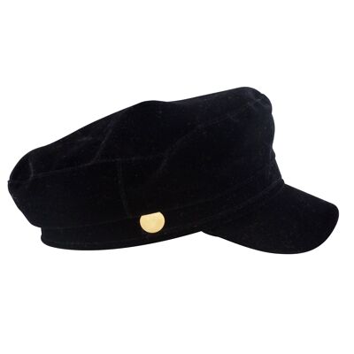 Casquette Collection Velours Noir