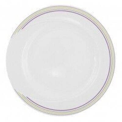 BULLE PASTEL Round porcelain plate 27 cm flat